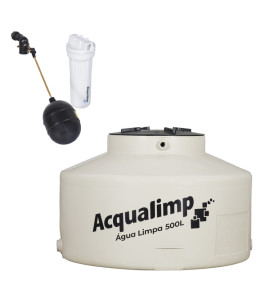Caixa d'Água 500L em Polietileno Água Limpa Acqualimp