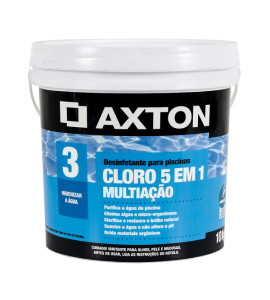 Cloro para Piscina 10kg Axton Granulado 5 em 1 Multiação