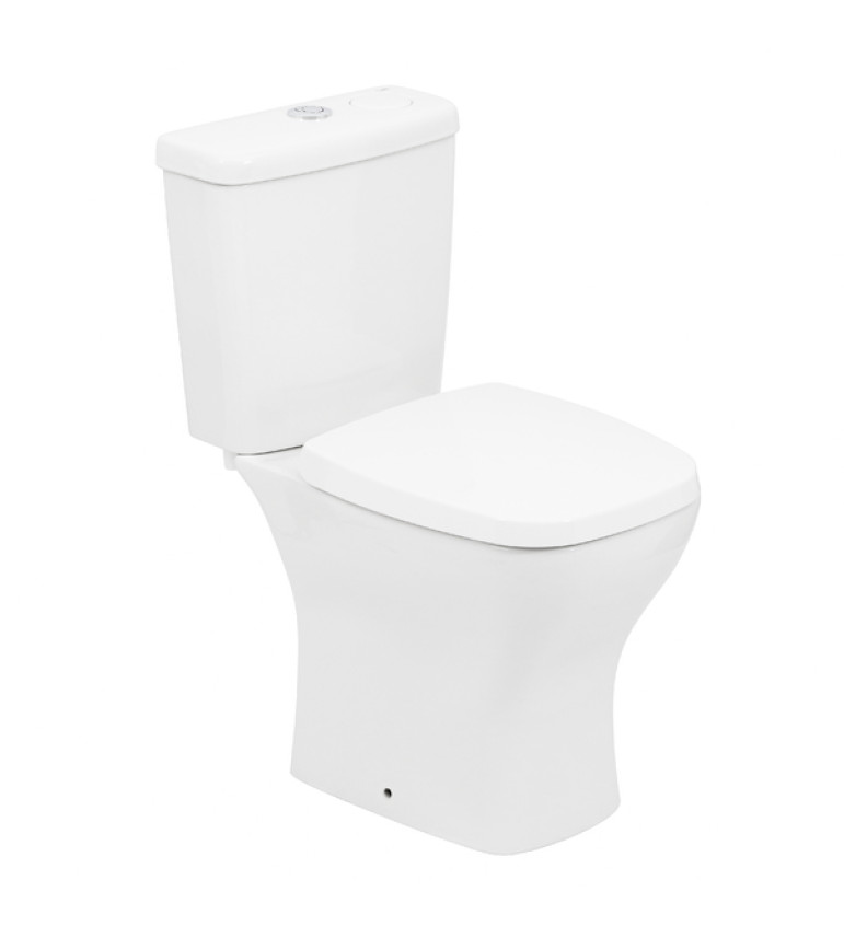 Kit Vaso Sanitário com Caixa Acoplada e Assento Branco Duplo Acionamento 3/6L Saída Vertical Vip Celite