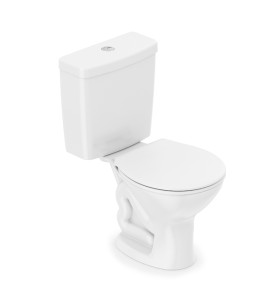 Kit Vaso Sanitário com Caixa Acoplada e Assento Branco Duplo Acionamento 3/6L Saída Vertical Saveiro Celite