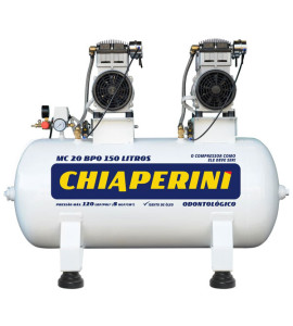 Compressor de Ar Odontológico Chiaperini 150L 2HP 220V MC 20 BPO