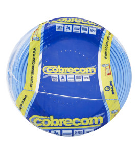 Cabo Flexível Antichamas 750V 2,5mm² Azul 100m Cobrecom