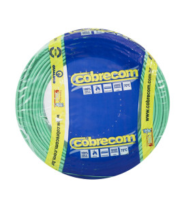 Cabo Flexível Antichamas 750V 2,5mm² Verde 100m Cobrecom