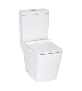 Kit Vaso Sanitário com Caixa Acoplada e Assento Branco Duplo Acionamento 3/6L Saída Vertical Vougan Docol