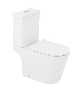 Kit Vaso Sanitário com Caixa Acoplada e Assento Branco Duplo Acionamento 3/6L Saída Vertical Liss Docol