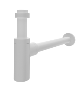 Sifão Para Banheiro Rígido em Aço Inox Branco 7/8