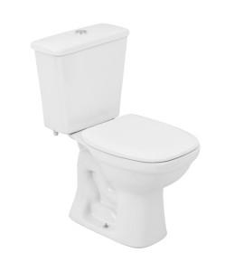 Kit Vaso Sanitário com Caixa Acoplada e Assento Branco Duplo Acionamento 3/6L Saída Vertical Mariana Icasa