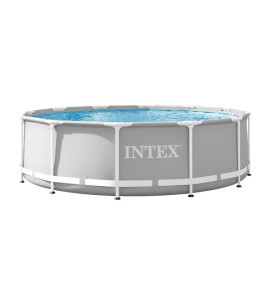 Piscina Estruturada Redonda 8.592L com Bomba 110V e Escada Prism Intex