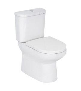 Kit Vaso Sanitário com Caixa Acoplada e Assento Branco Duplo Acionamento 3/6L Saída Vertical Span Round Kohler
