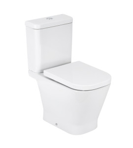 Kit Vaso Sanitário com Caixa Acoplada e Assento Branco Duplo Acionamento 3/6L Saída Vertical Gap Roca