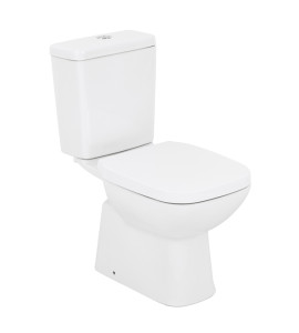 Kit Vaso Sanitário com Caixa Acoplada e Assento Branco Duplo Acionamento Saída Vertical Debba Classic Roca