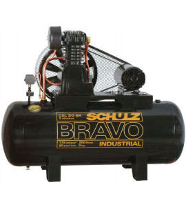 Compressor de Ar Alternativo Pistão Schulz 183L 5HP 380V (440V) CSL 20BR/200 Bravo