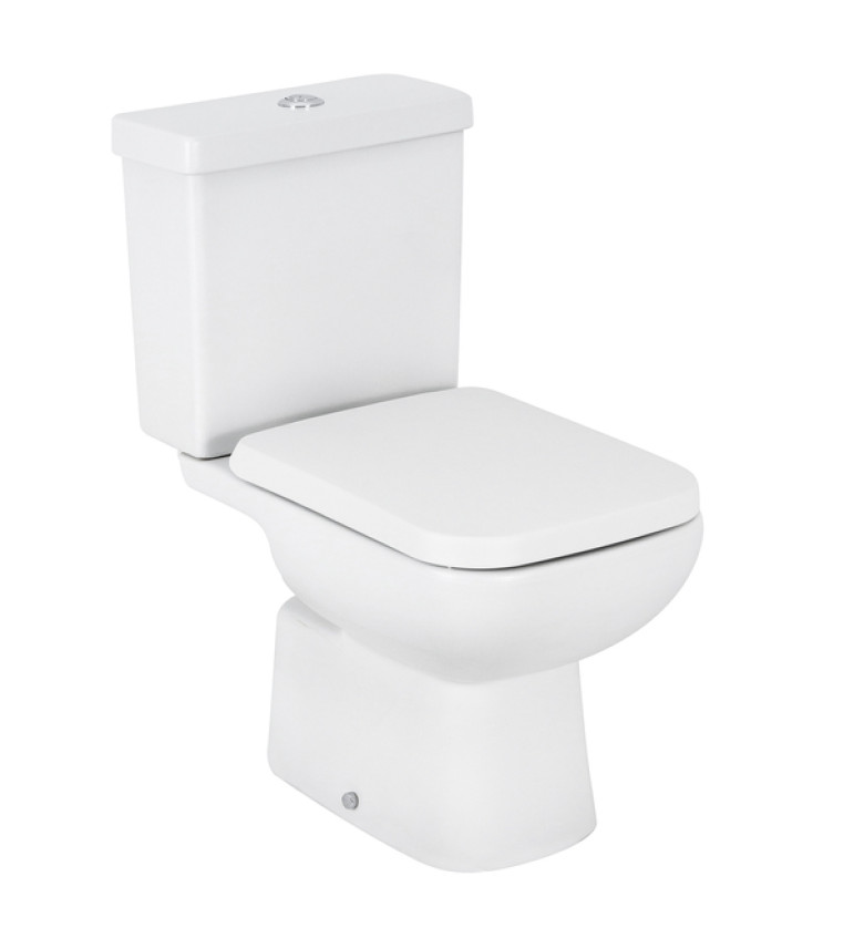 Kit Vaso Sanitário com Caixa Acoplada e Assento Branco Fosco Duplo Acionamento 3/6L Saída Vertical Lyon Sensea