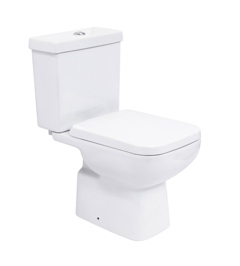 Kit Vaso Sanitário com Caixa Acoplada e Assento Branco Duplo Acionamento 3/6L Vertical Lyon Plus Sensea