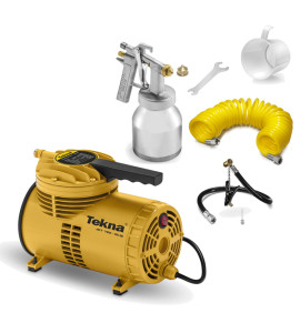 Compressor de Ar Direto CD1251BK 1.2PCM 50PSI Bivolt com Kit Tekna